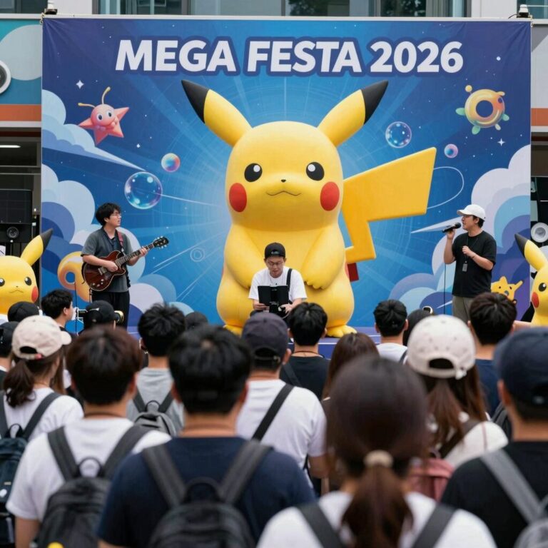 Seongsu-dong Pokemon Mega Festa 2026 crowded scene