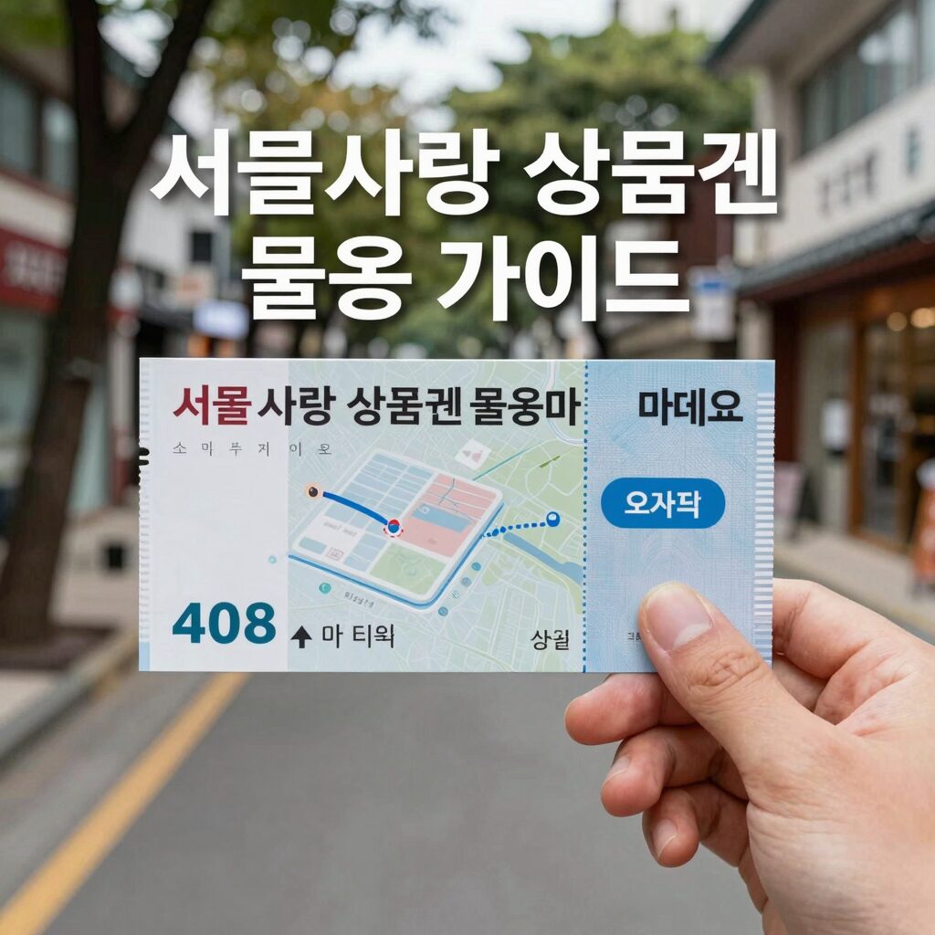 서울사랑 상품권 활용 가이드 이미지