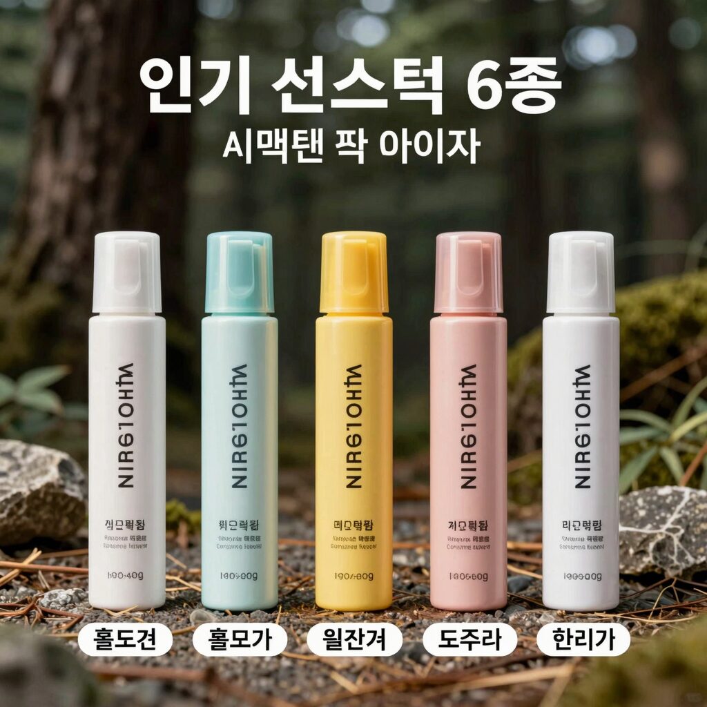 2026년 인기 선스틱 6종 비교 이미지