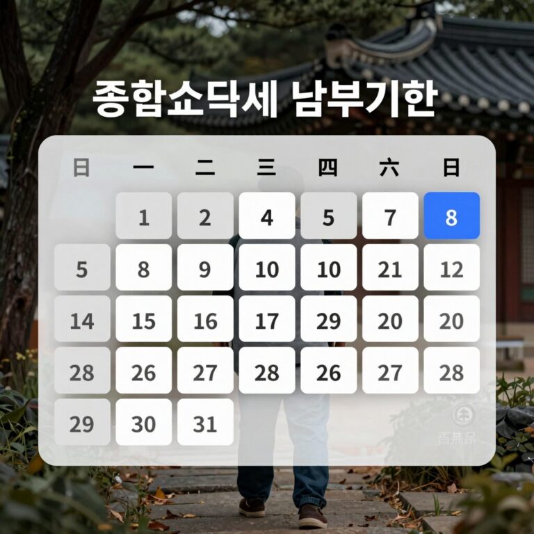 종합소득세 납부기한 달력 이미지