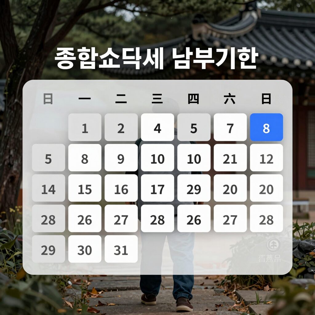 종합소득세 납부기한 달력 이미지