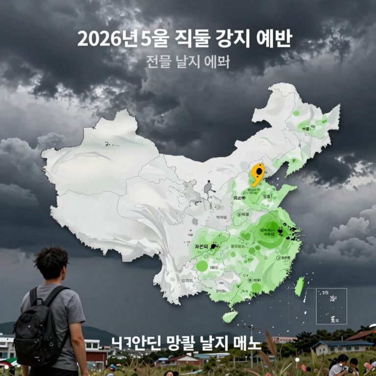 2026년 5월 11일 전국 날씨 지도 비와 강풍 예보