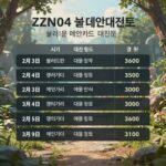 ZFN04 블러드문 메인카드 대진표와 경기 시간 정보