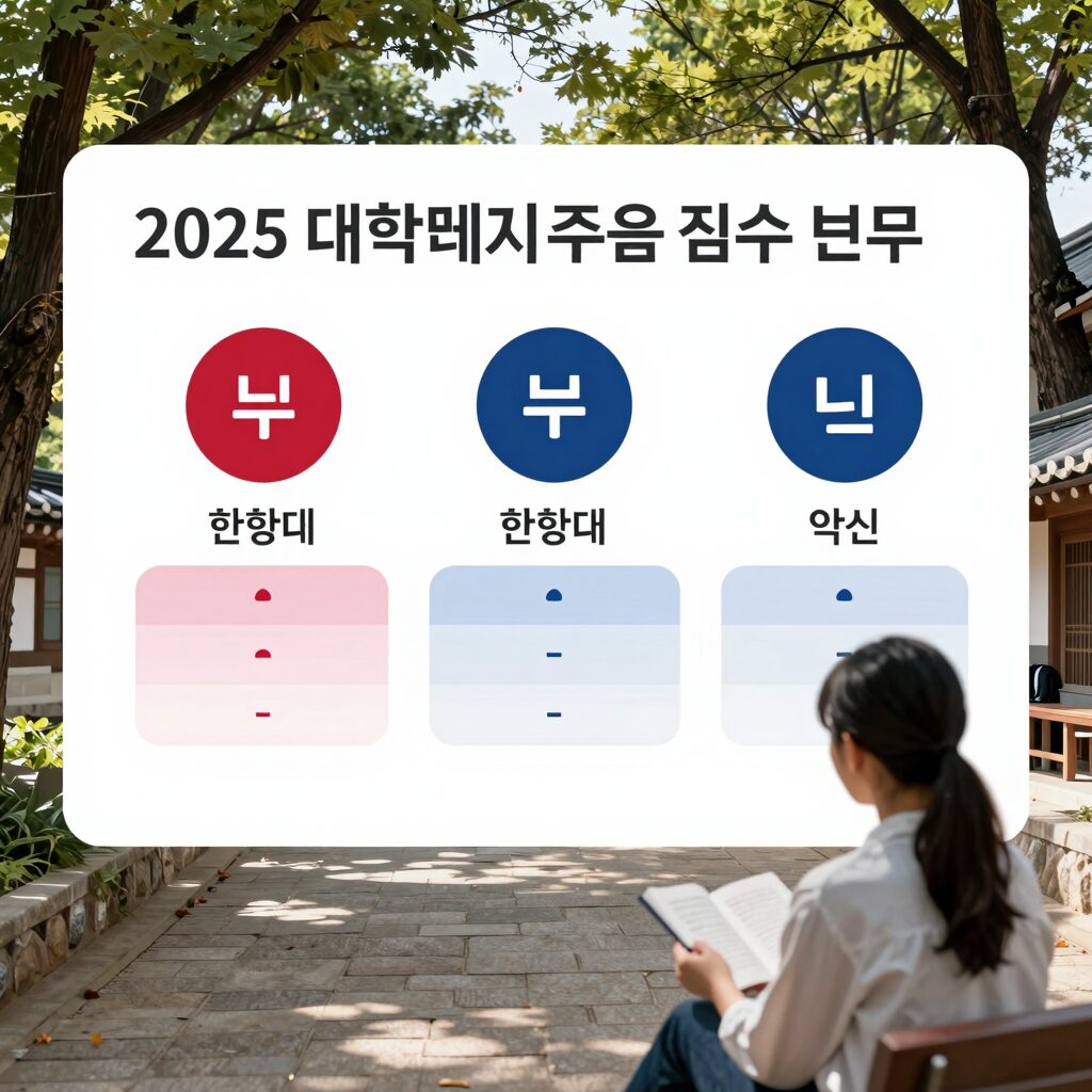 2025 중앙일보 대학평가 주요 대학 점수 분포와 한양대 약진을 보여주는 그래프