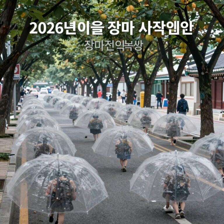 2026년 서울 장마 시작일 예상과 장마전선 북상 이미지