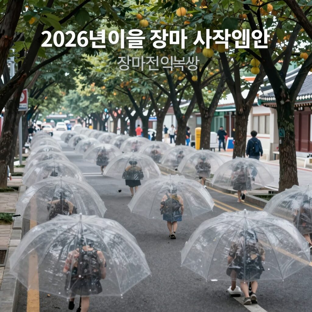 2026년 서울 장마 시작일 예상과 장마전선 북상 이미지
