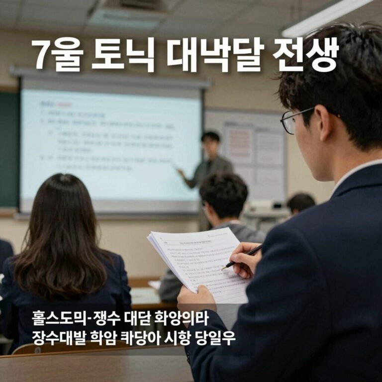 7월 토익 대박달 전략 이미지 점수대별 학습 방법과 시험 당일 팁