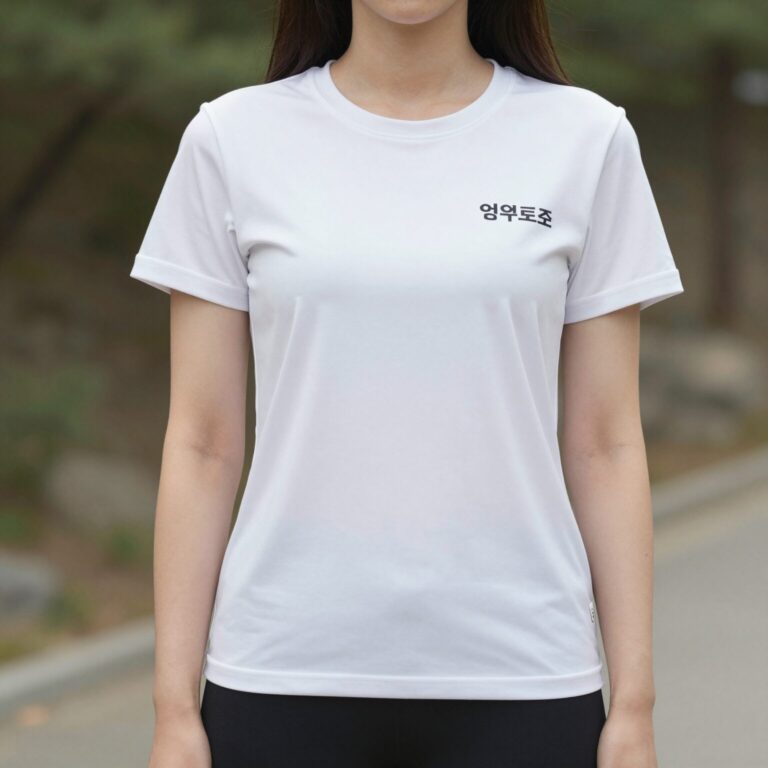 블랙야크 에어로프레쉬 여성 쿨 티셔츠 착용모습