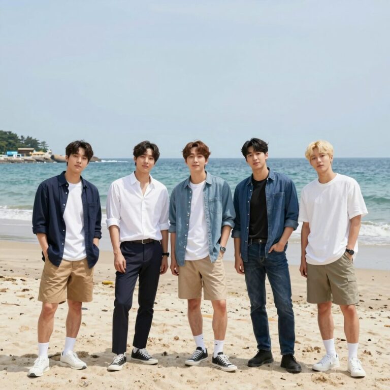 보넥도 ADIOS 뮤비 청량한 여름 바다와 멤버들