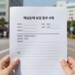 예별손해 보험 청구 서류 준비물