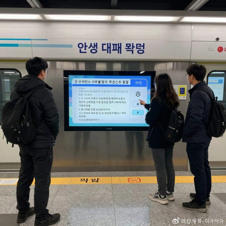 지하철 역사 이산화탄소 누출 시 안전 대피 방법과 무정차 통과 안내