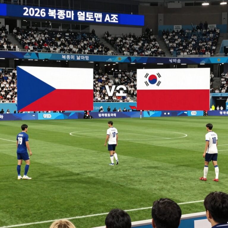 2026 북중미 월드컵 체코 대 남아공 A조 경기 장면