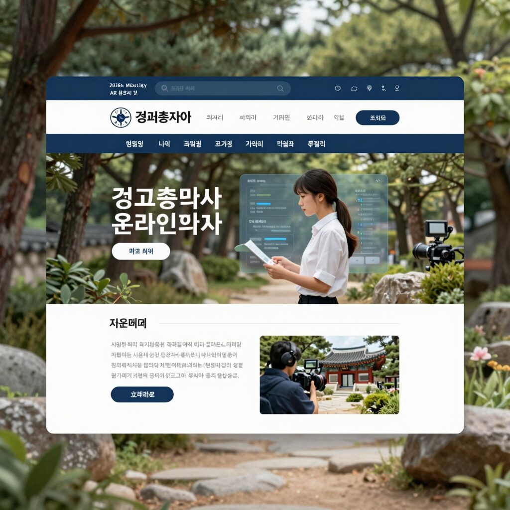 2026년 경제총조사 온라인조사 홈페이지 메인 화면