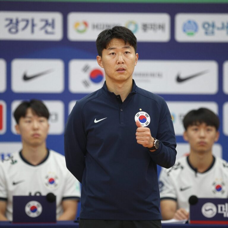 가나 축구대표팀 감독 경질 발표 현장 사진 기자회견 모습