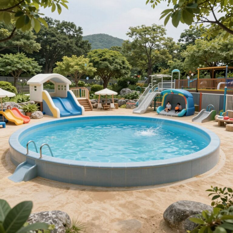 곡성 압록상상스쿨 물놀이 시설 전경
