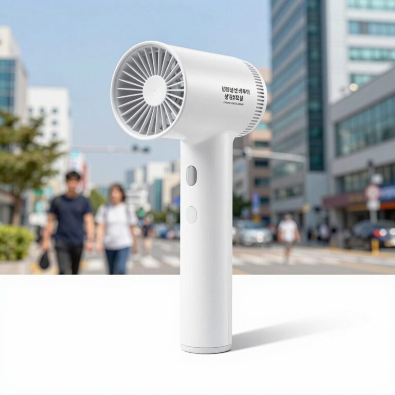 핸드선풍기 냉각 비교 사진