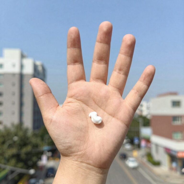 수족구 수포가 생긴 아이의 손등과 관리용 크림