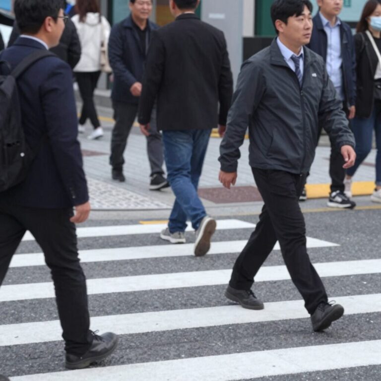 홍대 무단횡단 사고 블랙박스 영상 캡처, 보행자가 갑자기 도로로 뛰어드는 모습