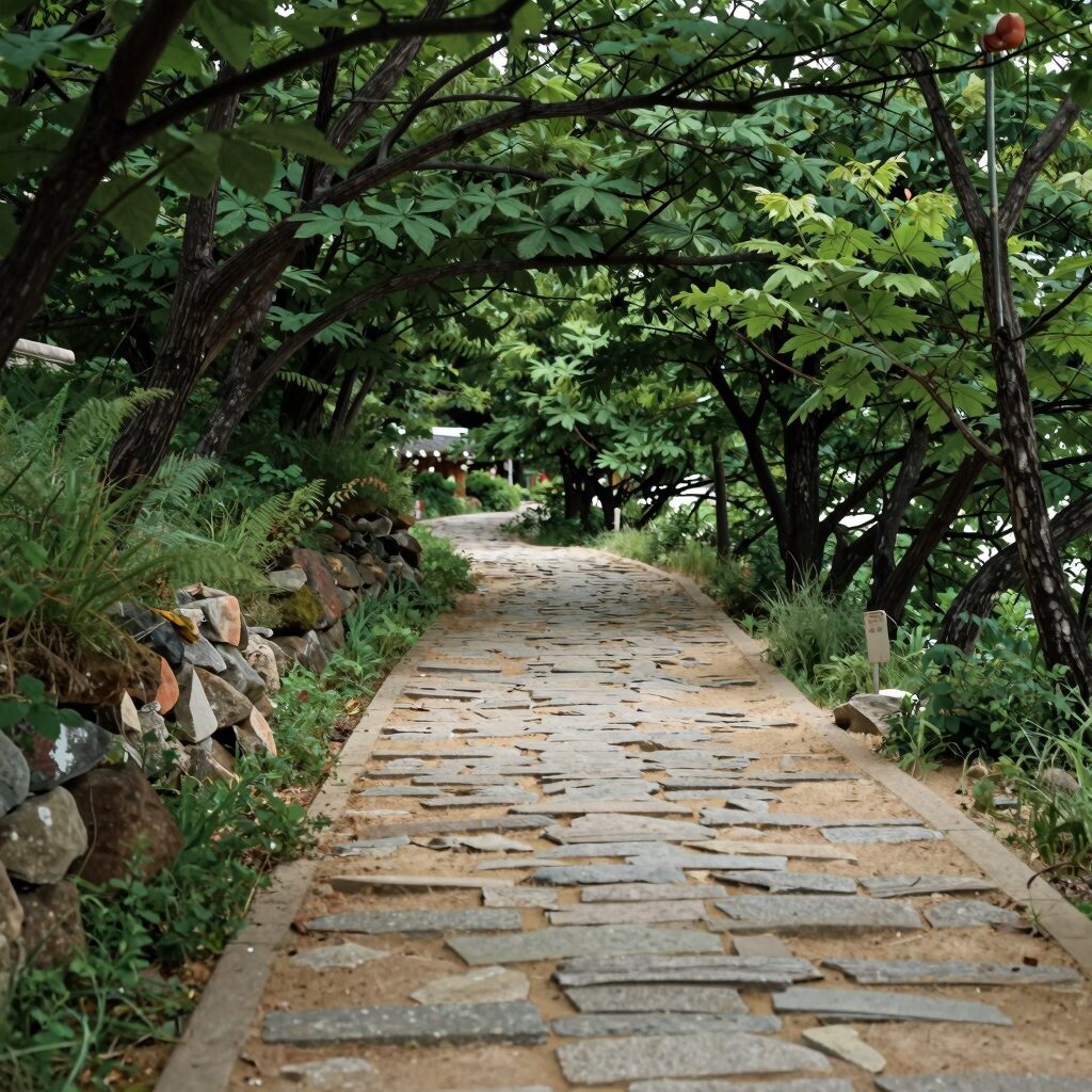 연화사에서 보덕암으로 이어지는 수국길 풍경