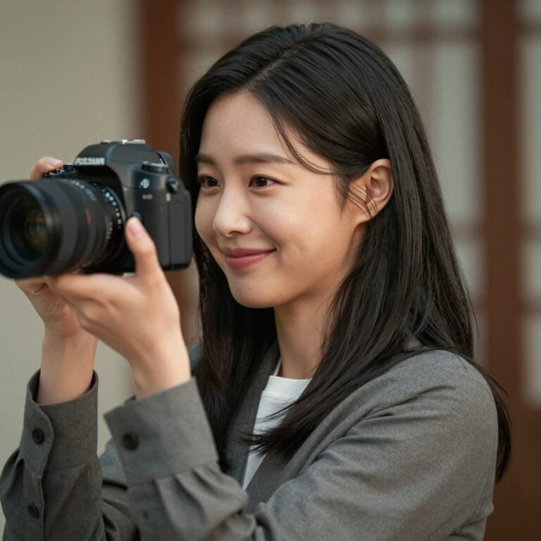 배우 한혜진이 카메라를 바라보며 미소 짓고 있는 프로필 사진