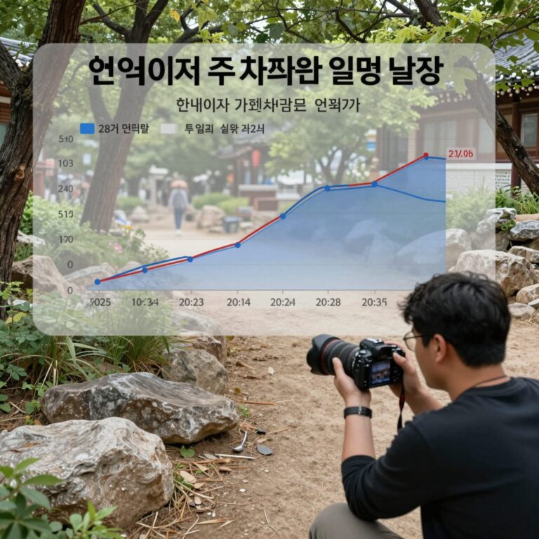 현대차 주가 차트와 파업 일정 비교 분석