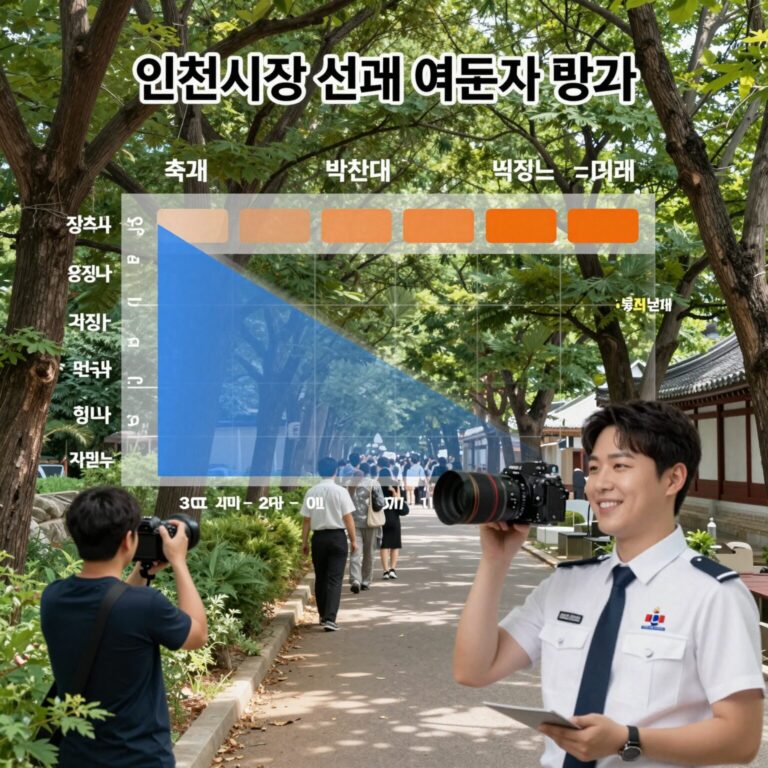 인천시장 선거 여론조사 결과 그래프 박찬대 유정복 지지율 비교