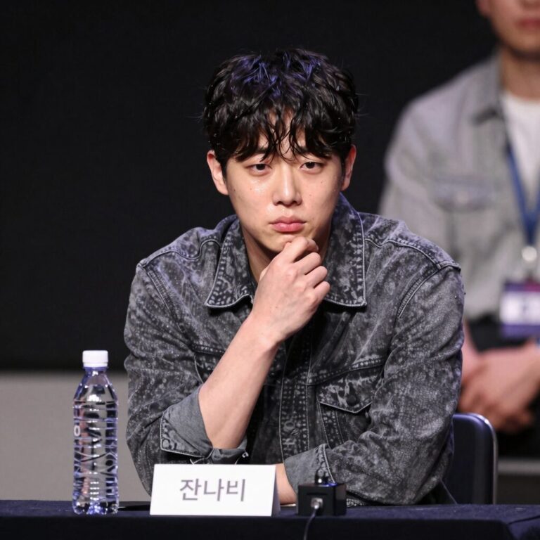 건대 축제 무대에서 눈물을 흘리는 잔나비 최정훈