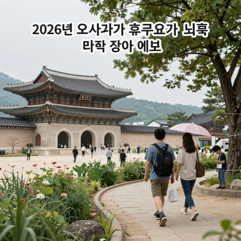 2026년 일본 오사카 후쿠오카 도쿄 장마 예보와 여행 준비물 이미지