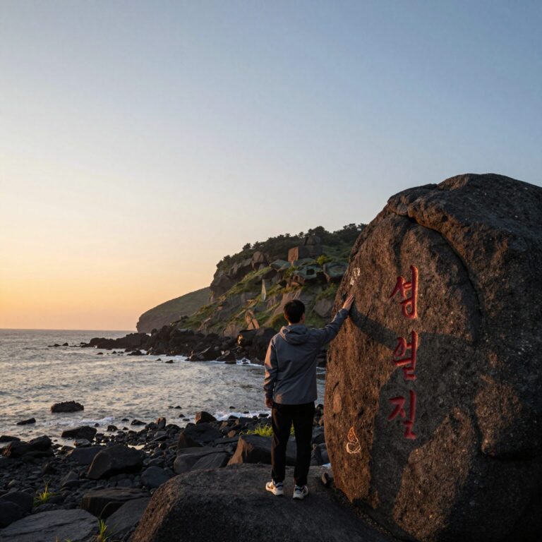 7월 제주도 성산일출봉에서 바라본 일출 풍경