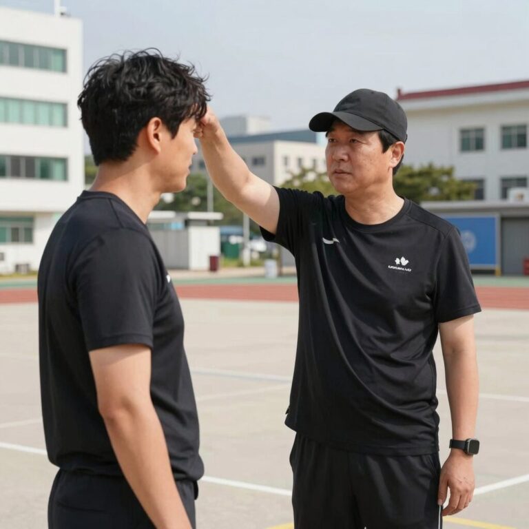 제시 마치 감독이 캐나다 대표훈련을 지휘하는 모습