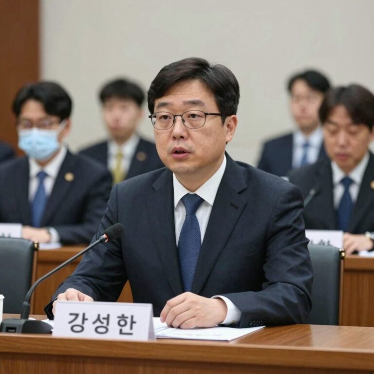 김성환 환경부 장관 후보자가 국회 청문회에서 발언하는 모습