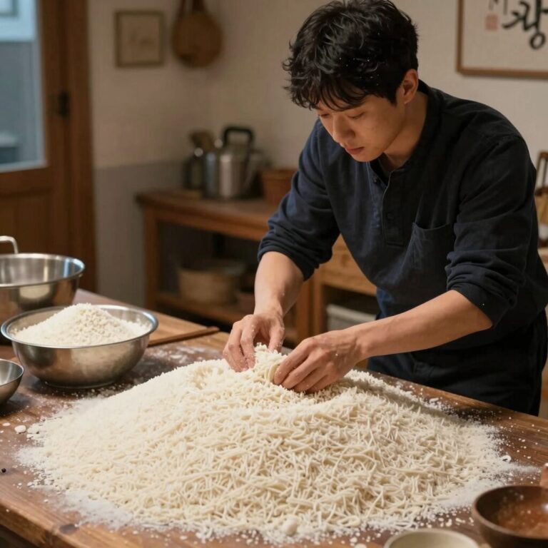 편스토랑 김강우 떡볶이 재료 준비 밀떡 쌀떡