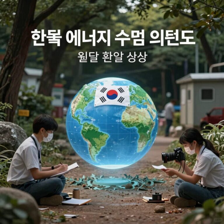 한국 에너지 수입 의존도와 원달러 환율 상승 구조 설명 이미지
