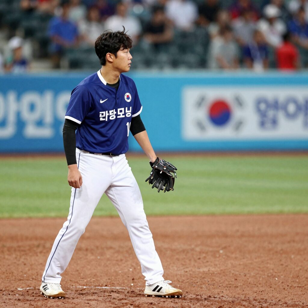 한국 남아공 경기 0-1 패배 장면