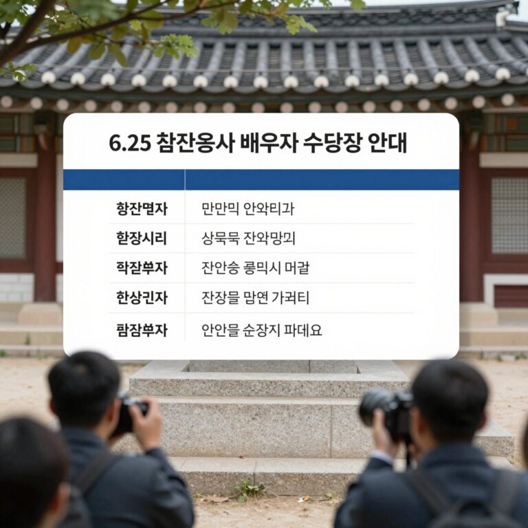 6.25참전용사 배우자 수당 신청 안내 이미지