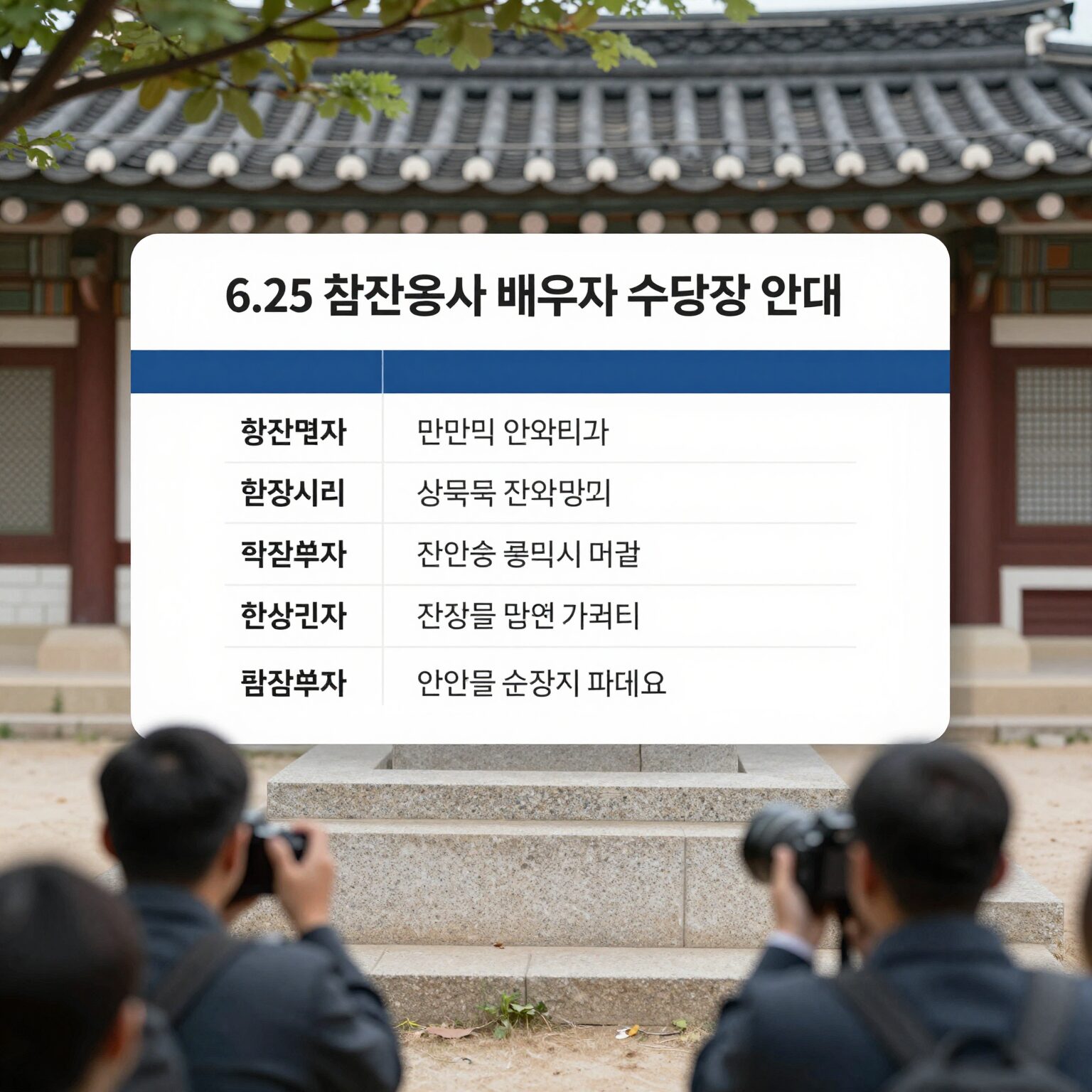 6.25참전용사 배우자 수당 신청 안내 이미지