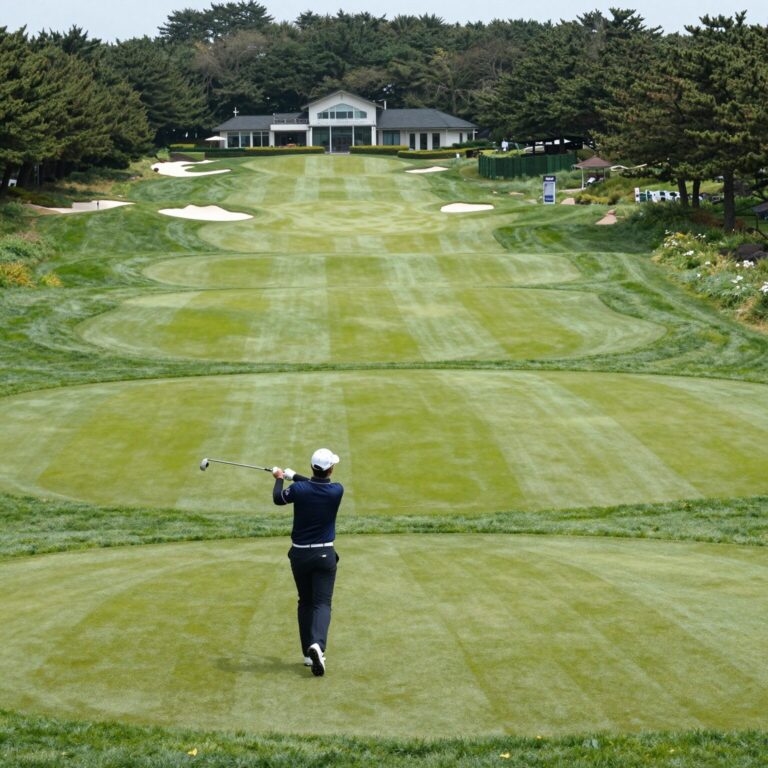 제주 사이프러스골프리조트 북서코스 전경과 KPGA 클래식 with 아임비타 대회장 풍경