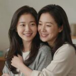 가수 이수연과 엄마가 함께 찍은 따뜻한 사진, 엄마는 딸의 어깨를 감싸며 미소를 짓고 있다
