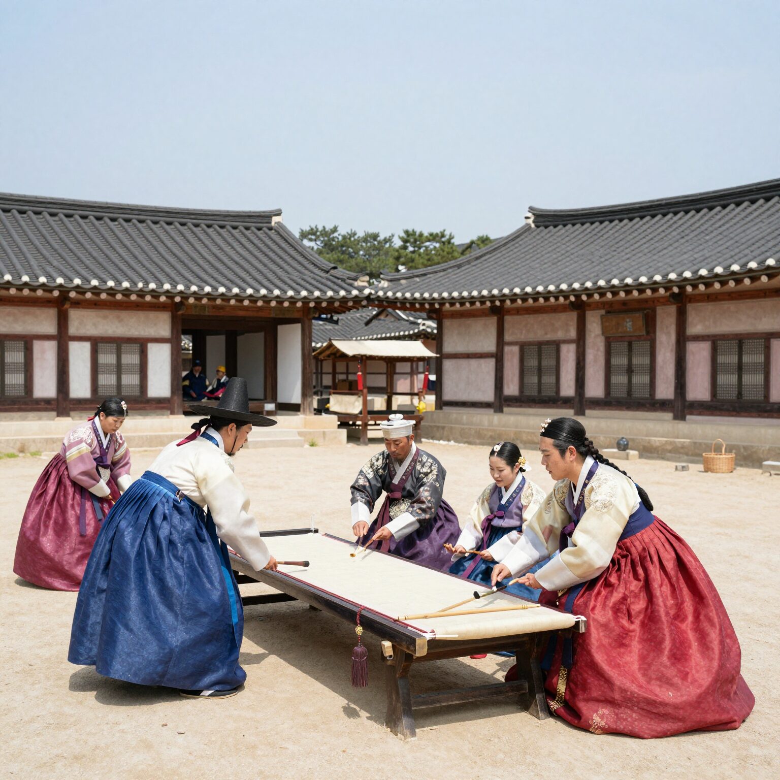 매관매직의 역사적 배경을 나타내는 조선 시대 공명첩과 관직 거래 장면