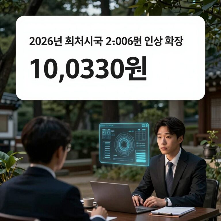 2026년 최저시급 10,030원 인상 확정 표 및 주요 내용