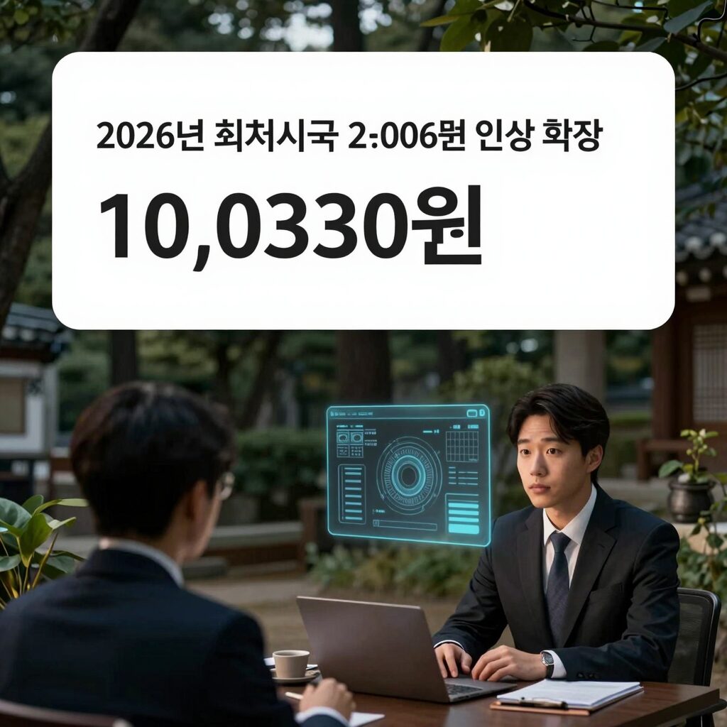 2026년 최저시급 10,030원 인상 확정 표 및 주요 내용