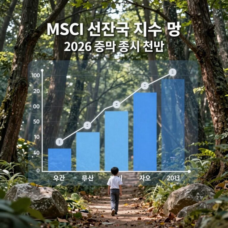 MSCI 선진국 지수 편입 2026 한국 증시 전망 차트와 글로벌 자금 흐름