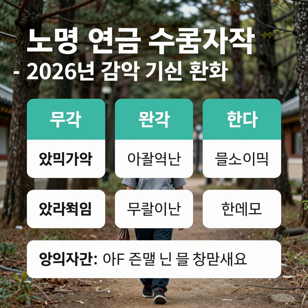 노령연금 수급자격 2026년 감액 기준 완화와 환급 정보 인포그래픽