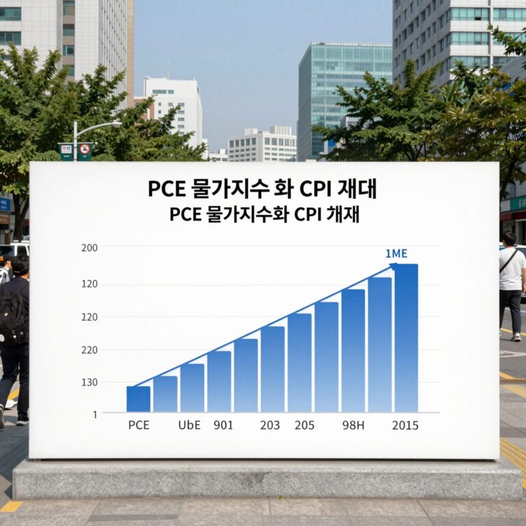 미국 PCE 물가지수와 CPI 비교 그래프 표