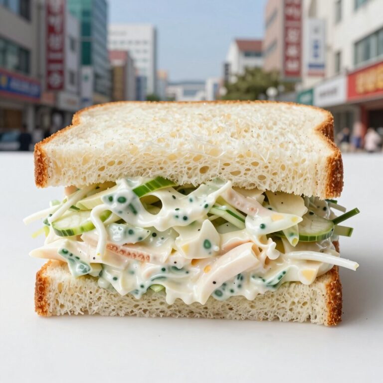 감자 샐러드 샌드위치 완성 사진