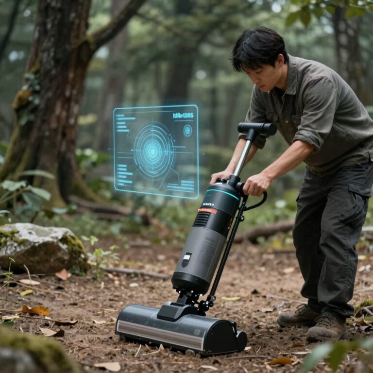 동력 배토기 사용 모습