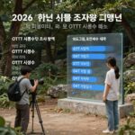 2026년 한국 시청률 조사 방식 피플미터와 OTT 시청수 비교 그래프