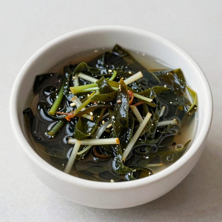 미역오이냉국 완성된 그릇 사진