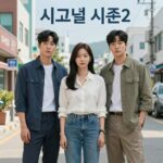 시그널 시즌2 주연 배우 김혜수 이제훈 조진웅이 함께 있는 포스터