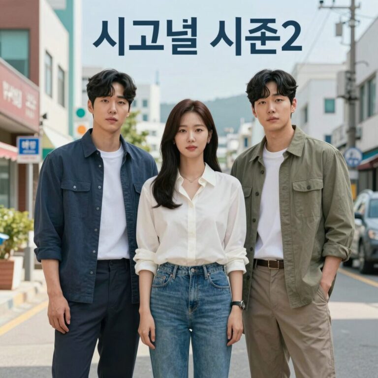 시그널 시즌2 주연 배우 김혜수 이제훈 조진웅이 함께 있는 포스터